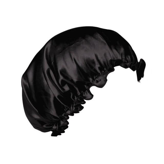 Bonnet en satin noir