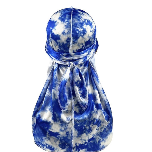 Durag satin nuage bleu