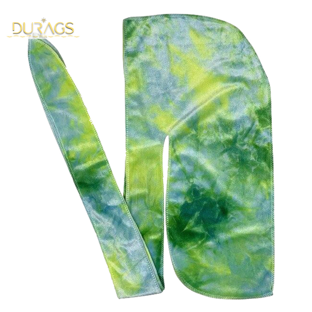 Durag velours shade vert, effet tie-dye