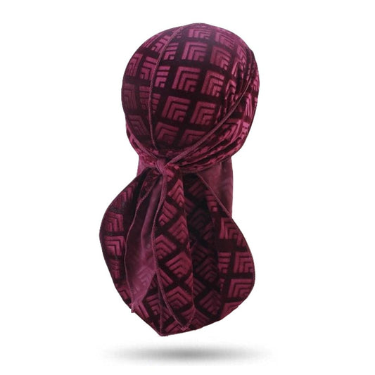 Durag Velours Rubis Mosaic