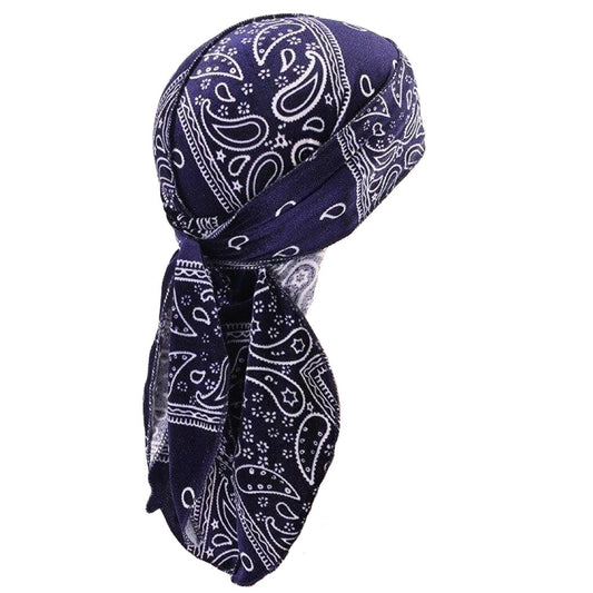 Durag Velours Bandana Bleu