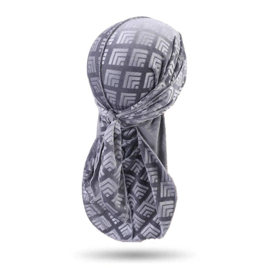 Durag Velours Grey Mosaic