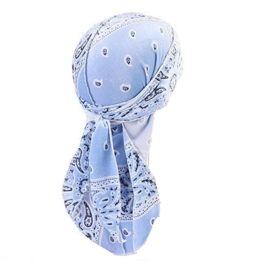 Durag Velours Bandana Bleu Ciel