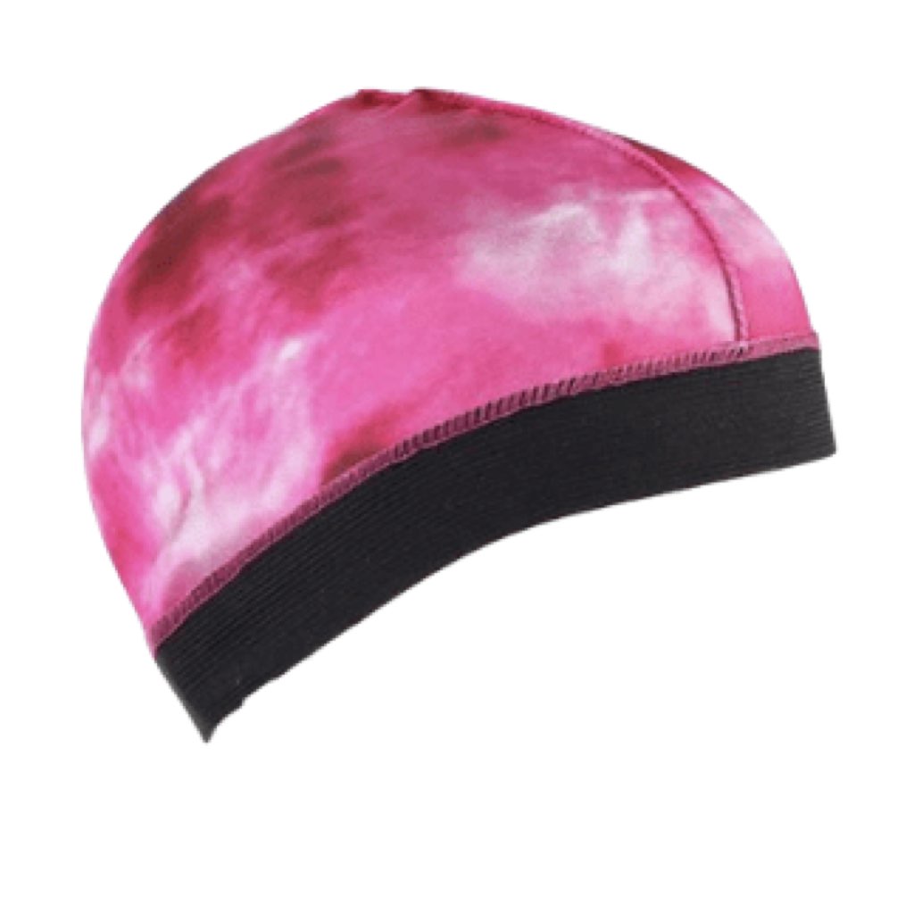 Wave cap tie-dye rose