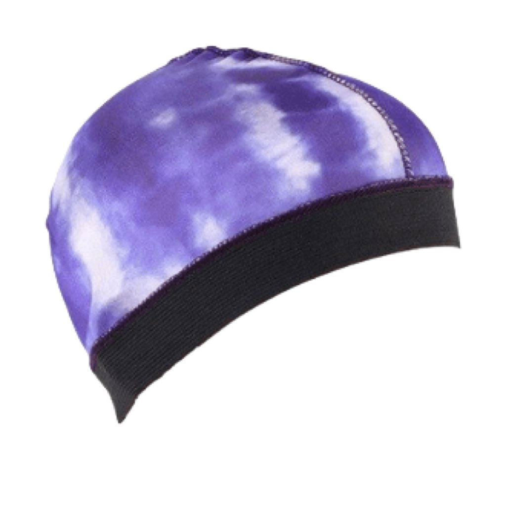 Wave cap tie-dye violet
