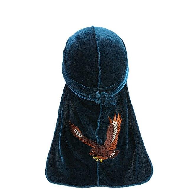 Durag velours aigle bleu
