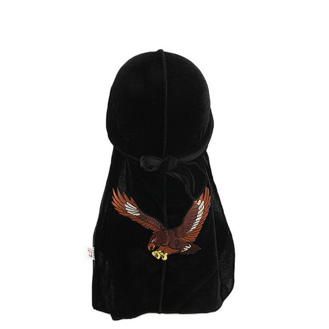 Durag velours aigle noir