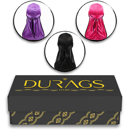 Lot de Durag Lavender Wave