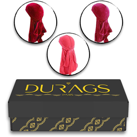 Lot de Durag VeloursLove Wave