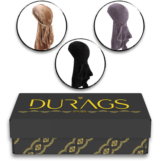 Lot de Durag Velours Luxury Wave