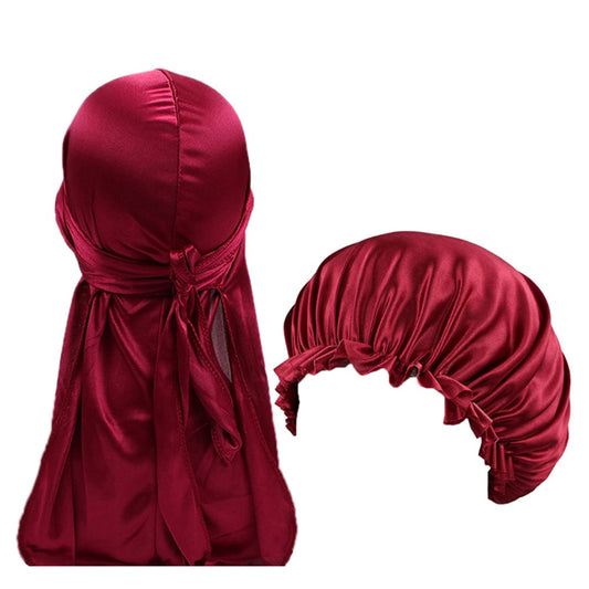 Bonnet Durag Bordeaux + Durag Bordeaux