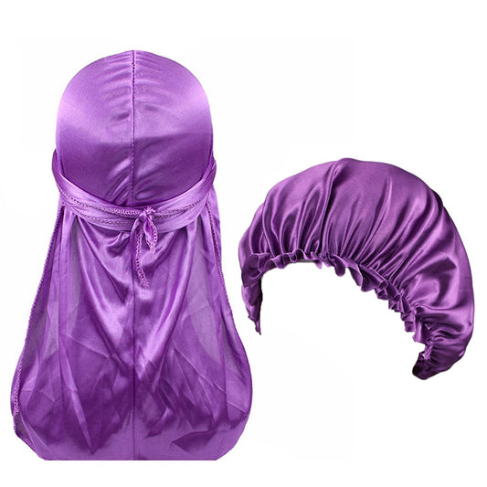 Bonnet Durag Violet + Durag Violet