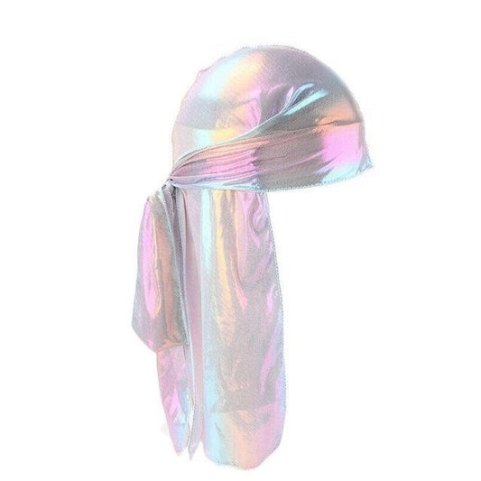 Durag fluorescent irisé en satin