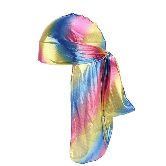 Durag irisé arc-en-ciel