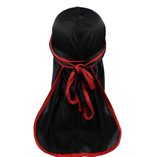Durag Homme Noir et Rouge