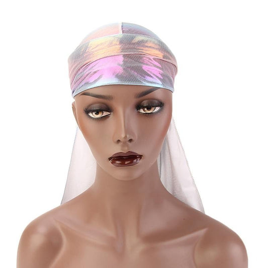 Durag fluorescent irisé en satin