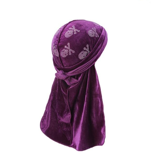 Durag Velours Tête de Mort