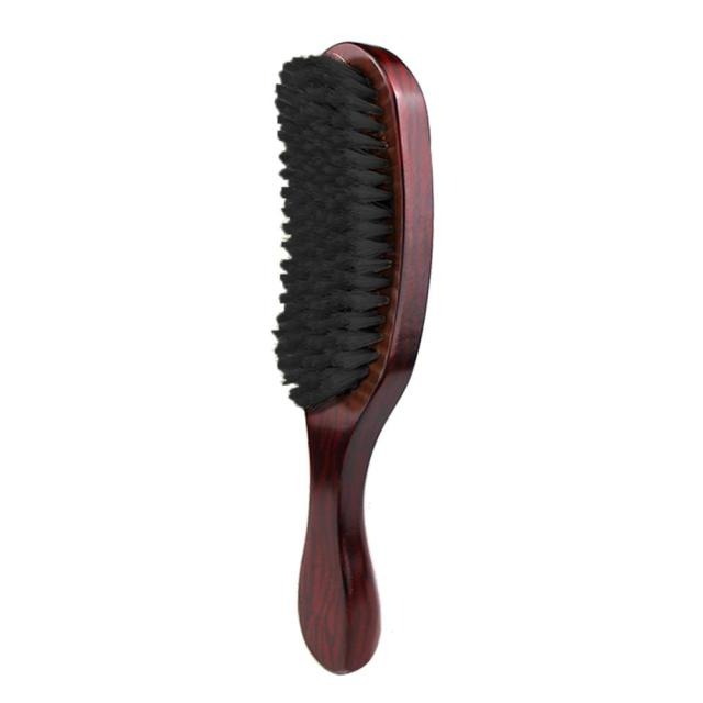 Brosse cheveux crépus afro poils de sanglier brun