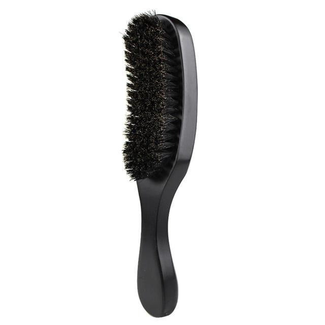Brosse cheveux crépus afro poils de sanglier noir