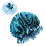 Bonnet Satin Réversible Turquoise & Bleu ciel | Durags.fr